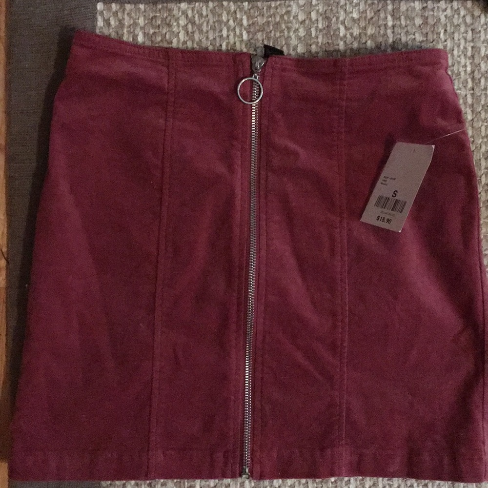 Rose colored skirt from Forever 21
